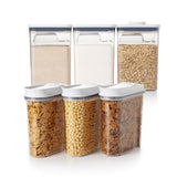 3 Piece Cereal Dispenser Set & 6-Piece POP Container Set Bundle G9
