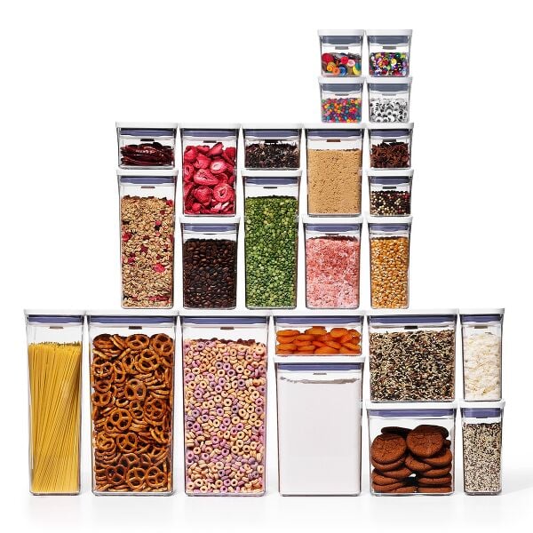 20-Piece POP Container Set & POP 4-Piece Mini Container Set Bundle R6