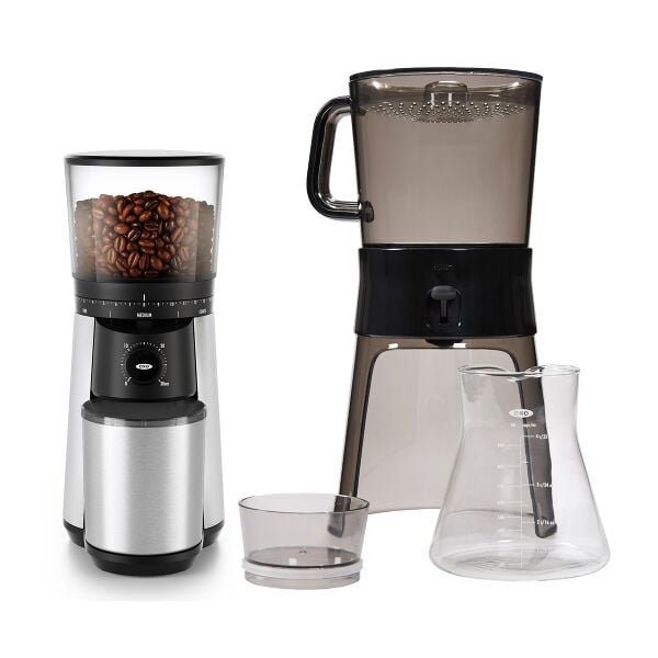 Cold Brew Coffee Maker & Conical Burr Coffee Grinder Bundle I6