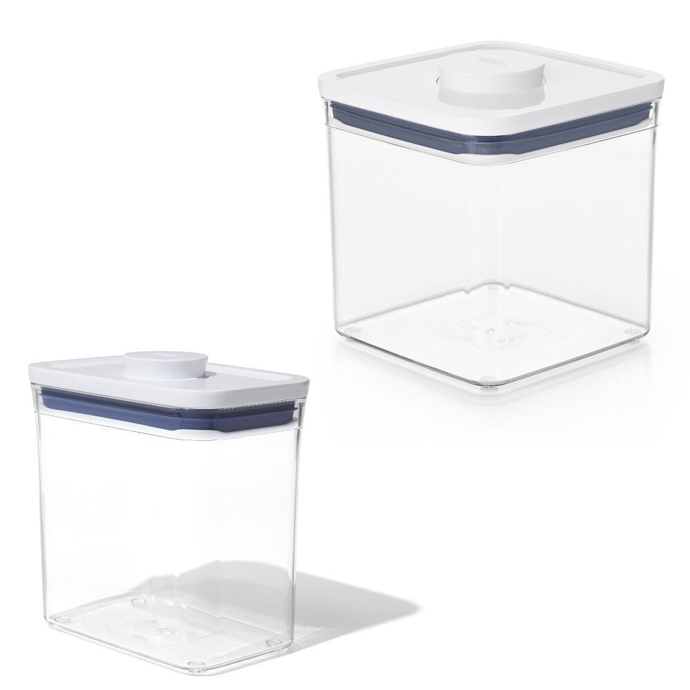 POP Container - Rectangle Short (1.7 Qt.) & POP Container - Big Square Short (2.8 Qt.) Bundle U6