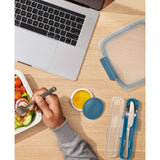 Prep & Go Stainless Steel Utensils With Case - Ocean Blue Y3