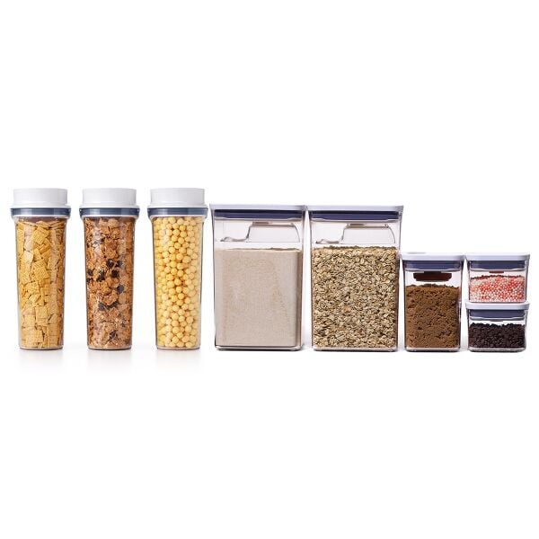 3 Piece Cereal Dispenser Set & 8-Piece POP Container Baking Set Bundle A5