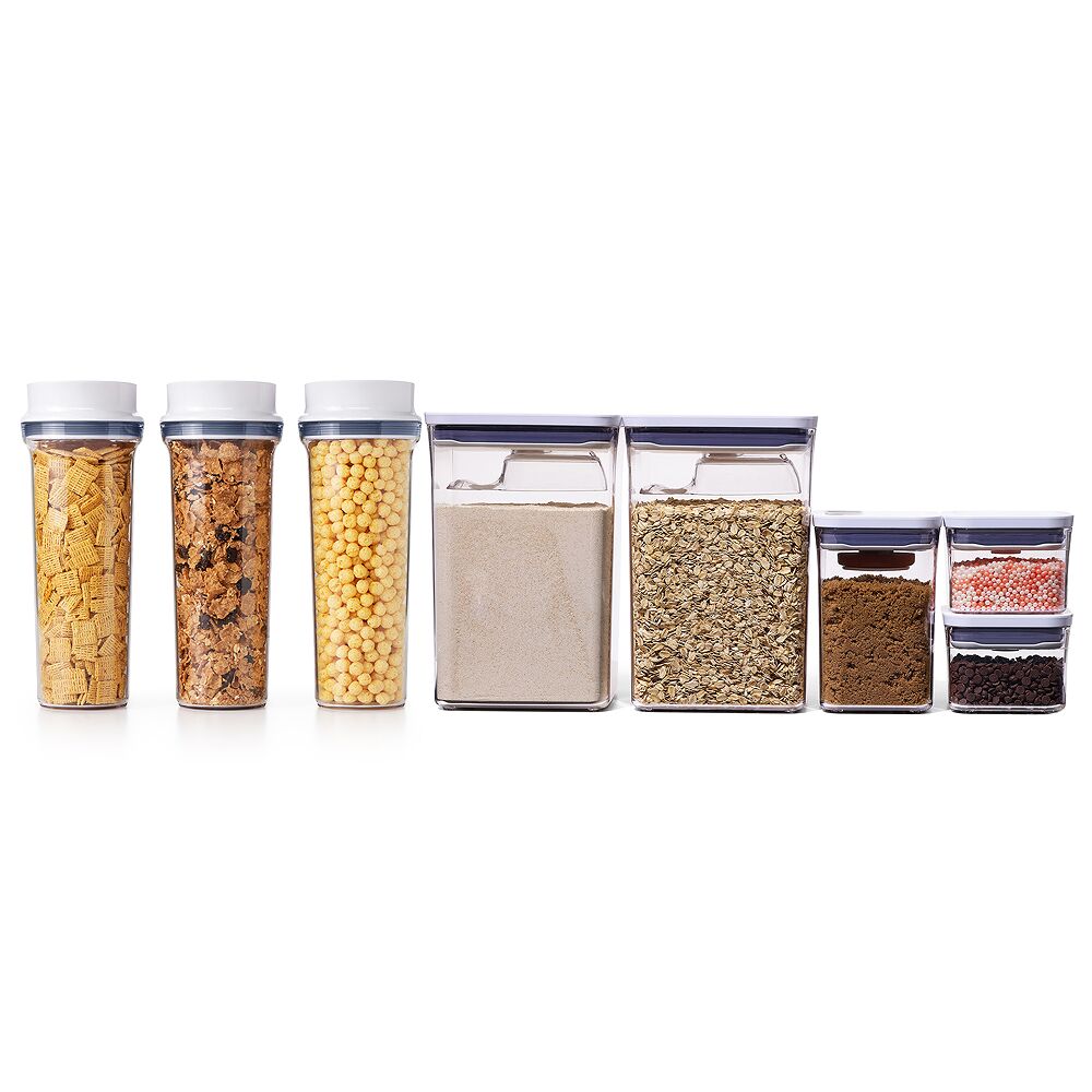 3 Piece Cereal Dispenser Set & 8-Piece POP Container Baking Set Bundle A5