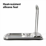 Stainless Steel Spoon Rest with Lid Holder E8