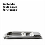 Stainless Steel Spoon Rest with Lid Holder E8