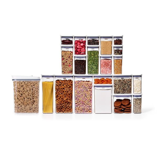 POP Large Cereal Dispenser (4.5 Qt.) & 20-Piece POP Container Set Bundle K0