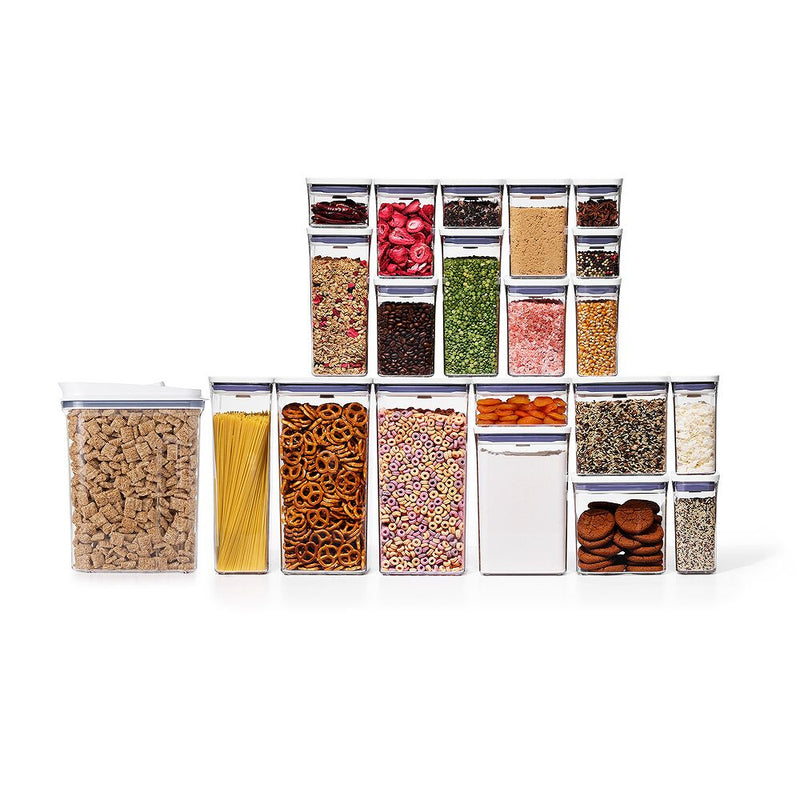 POP Large Cereal Dispenser (4.5 Qt.) & 20-Piece POP Container Set Bundle K0