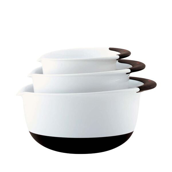 3-Piece Mixing Bowl Set - White U0