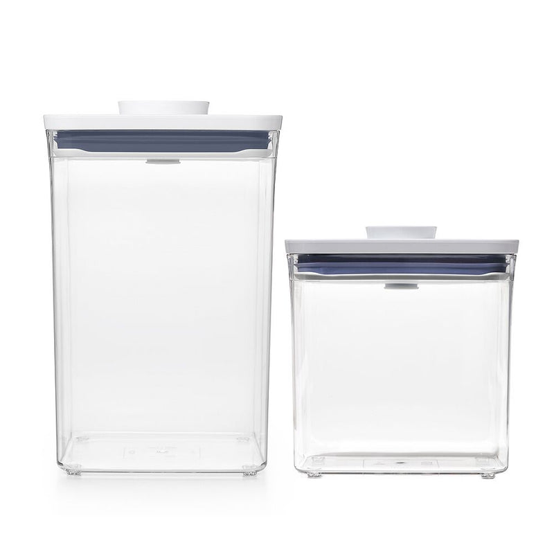 POP Container - Big Square Medium (4.4 Qt.) & POP Container - Rectangle Short (1.7 Qt.) Bundle O3