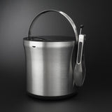 Steel Ice Bucket & Tong Set T2