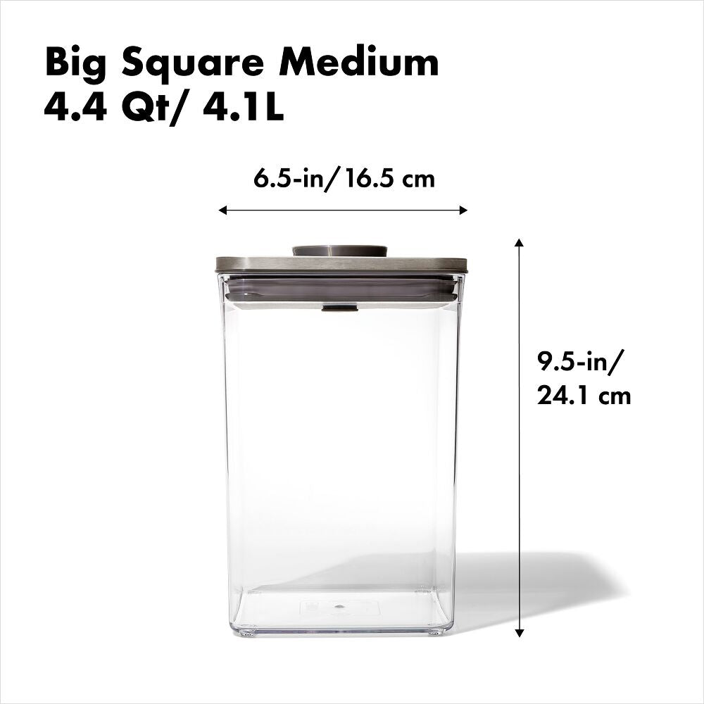 POP Container - Big Square Medium (4.4 Qt/4.2 L) H7