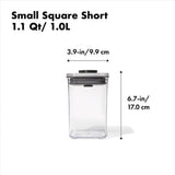 POP Container - Small Square Short (1.1 Qt/1.0 L) W1