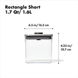POP Container - Rectangle Short (1.7 Qt/1.6 L) - Matte Black B8