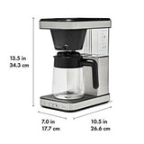 8-Cup Coffee Maker with Podless Single-Serve Function and Glass Carafe H7