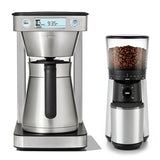 12-Cup Coffee Maker with Podless Single-Serve Function & Conical Burr Coffee Grinder Bundle O0