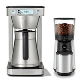 12-Cup Coffee Maker with Podless Single-Serve Function & Conical Burr Coffee Grinder Bundle O0