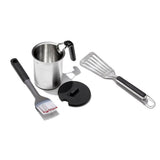 Grilling Basting Pot and Brush Set & Grilling Precision Turner Bundle W6