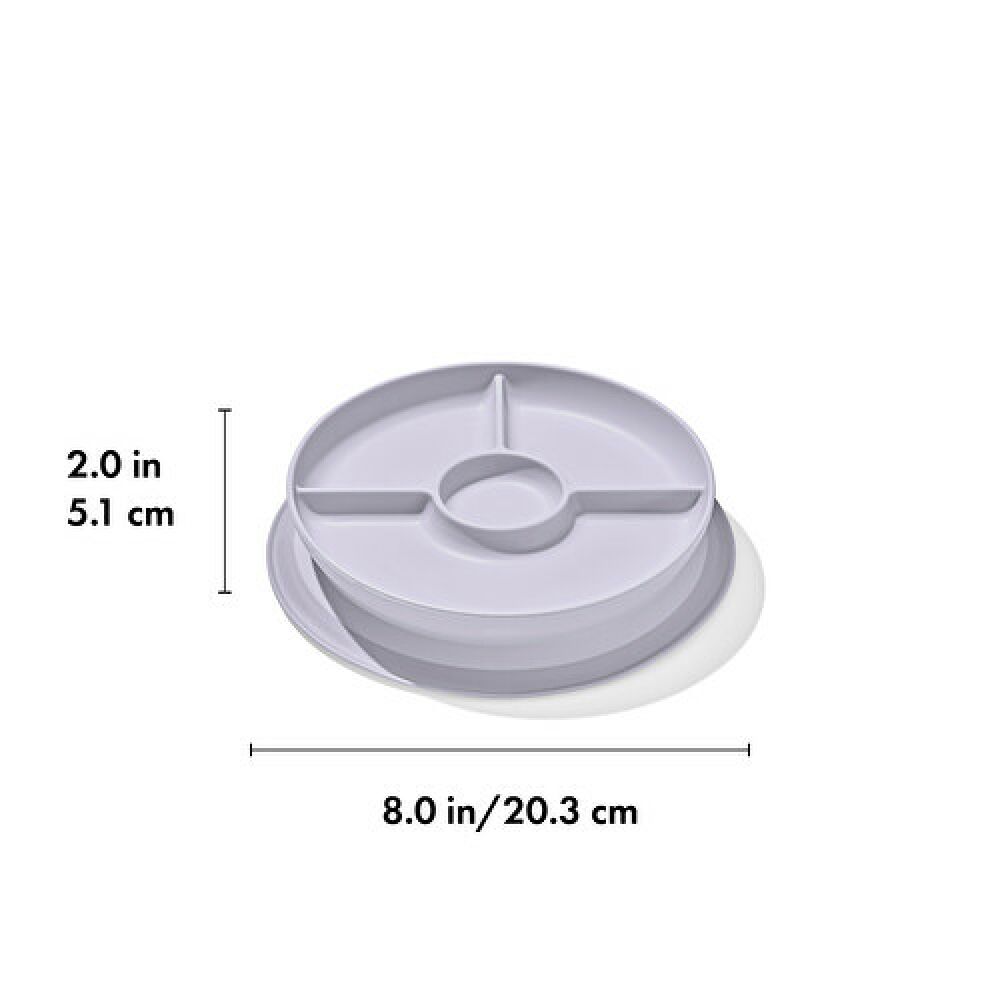 Stick & Stay Suction Divided Plate X7