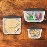 Outdoor Silicone Reusable Stand Up Bag Quart (32 oz) E0