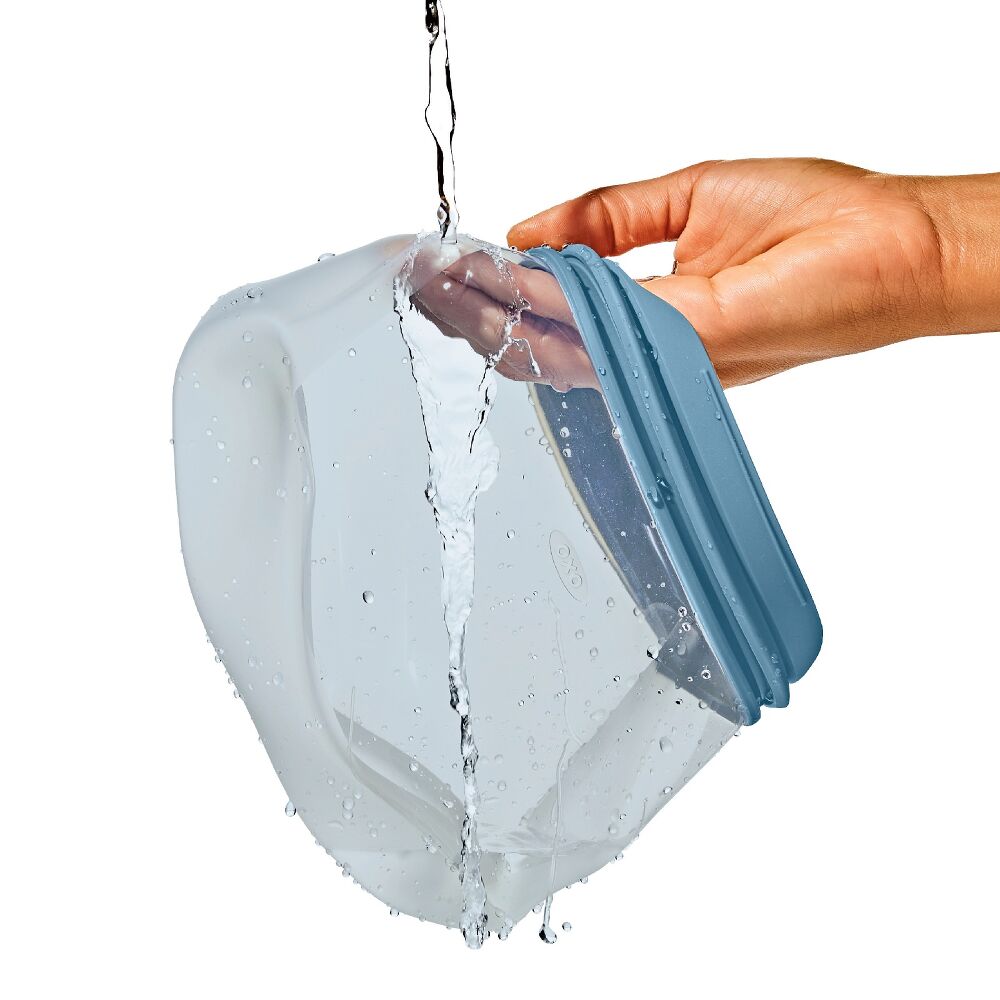 Silicone Reusable Bag  Stand-Up Quart (32 oz) - Ocean Blue G8