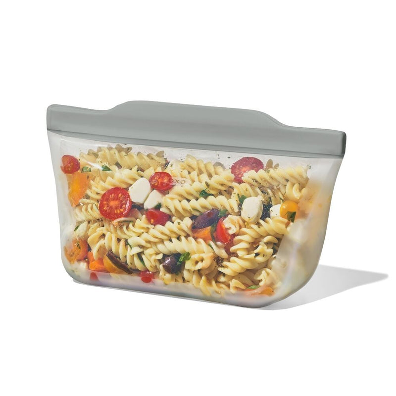 Silicone Reusable Bag  Stand-Up Quart (32 oz) - Fog K6