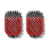 Outdoor Nylon Grill Brush Set of 2 Replacement Heads F2