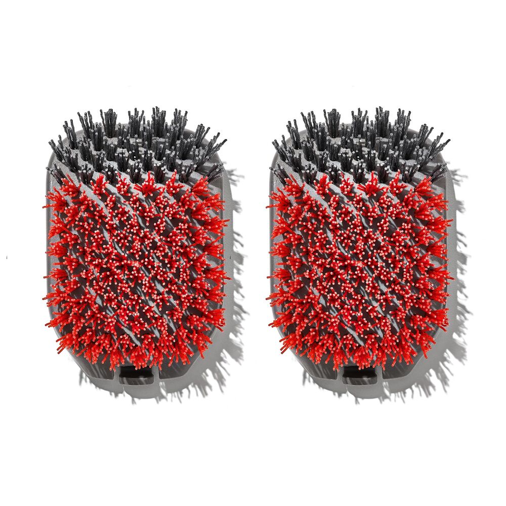 Outdoor Nylon Grill Brush Set of 2 Replacement Heads F2