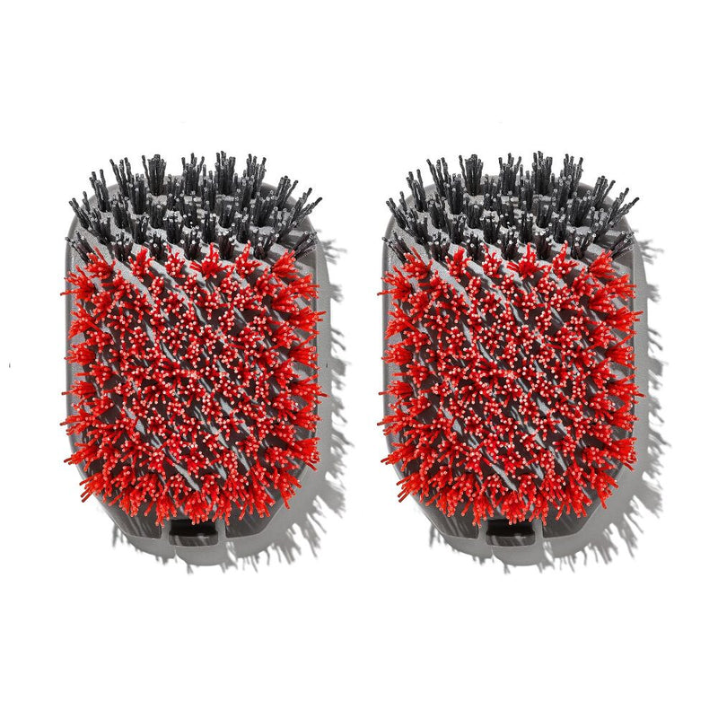 Outdoor Nylon Grill Brush Set of 2 Replacement Heads F2