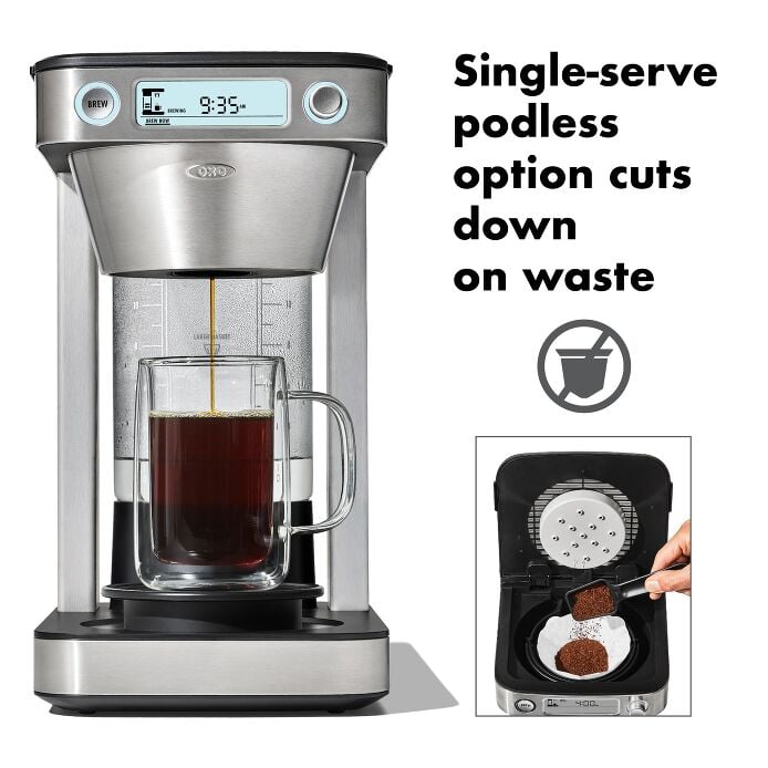 12-Cup Coffee Maker with Podless Single-Serve Function A3