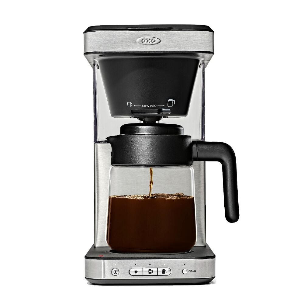8-Cup Coffee Maker with Podless Single-Serve Function and Glass Carafe H7