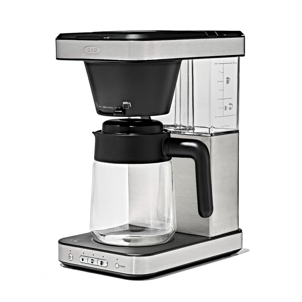 8-Cup Coffee Maker with Podless Single-Serve Function and Glass Carafe H7