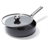 Ceramic Professional Non-Stick 3-Quart Sauté Pan with Lid Q6