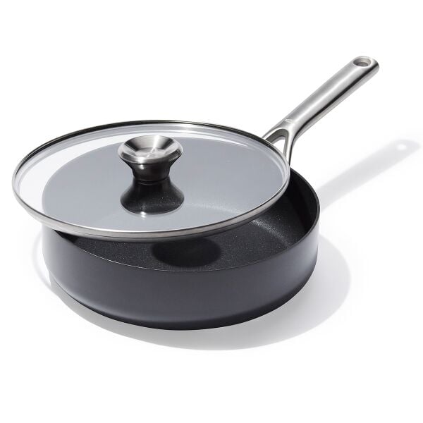 Ceramic Professional Non-Stick 3-Quart Sauté Pan with Lid Q6
