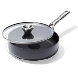 Ceramic Professional Non-Stick 3-Quart Sauté Pan with Lid Q6