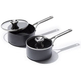 Ceramic Professional Non-Stick 4-Piece Saucepan Set (1.7 Qt & 2.3 Qt) H1