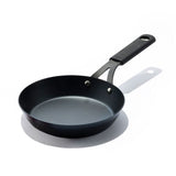 Carbon Steel Obsidian Series 8-Inch Frypan with Silicone Sleeve O1