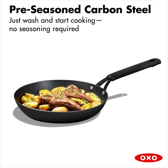 Carbon Steel Obsidian Series 10-Inch Frypan with Silicone Sleeve M6