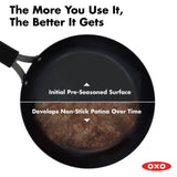 Carbon Steel Obsidian Series 10-Inch Frypan with Silicone Sleeve M6