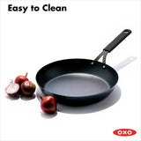 OXO Carbon Steel Obsidian Series 12-Inch Frypan with Silicone Sleeve K7