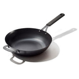 Carbon Steel Obsidian Series 12-Inch Wok with Silicone Sleeve V5