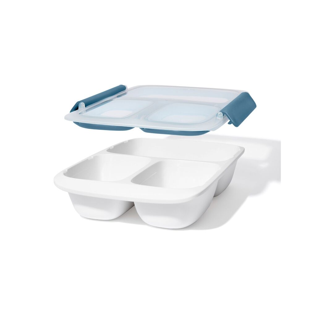 Prep & Go 4.1-Cup Divided Container - Ocean Blue L9