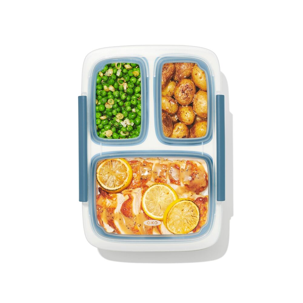 Prep & Go 4.1-Cup Divided Container - Ocean Blue L9