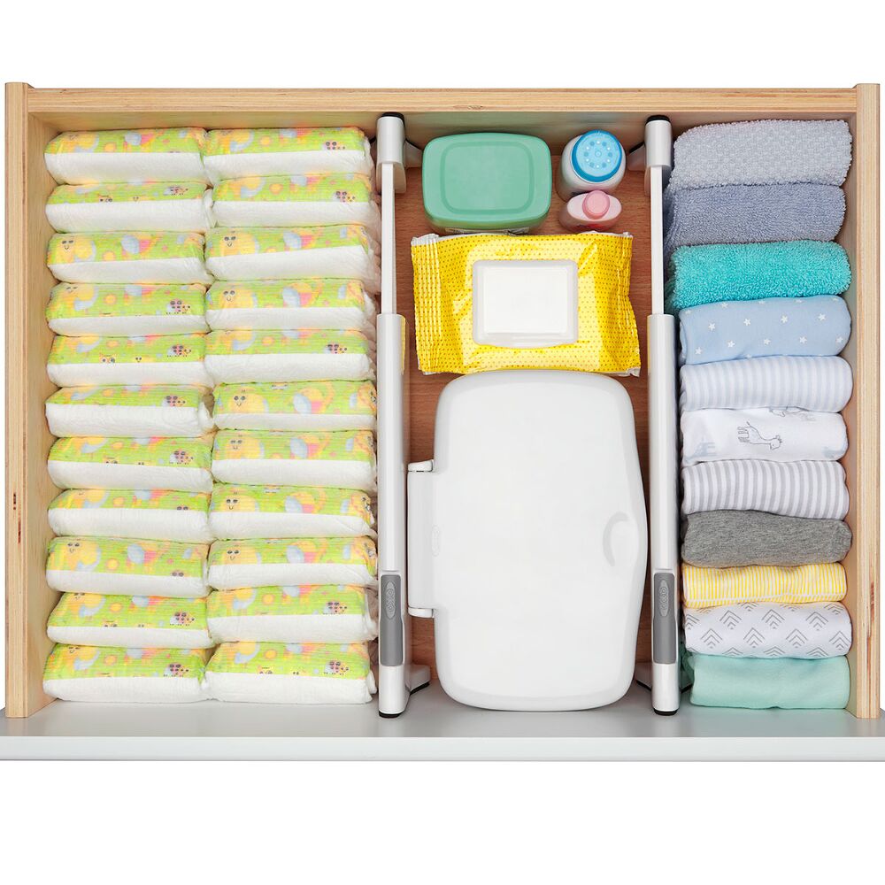 OXO TOT Expandable Dresser Drawer Divider - 4 Pack T3
