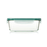 Smart Seal 8 Cup Glass Rectangle Container - Teal M1