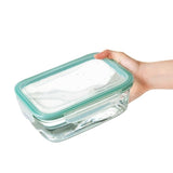 Smart Seal 8 Cup Glass Rectangle Container - Teal M1