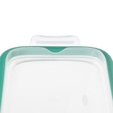 Smart Seal 8 Cup Glass Rectangle Container - Teal M1