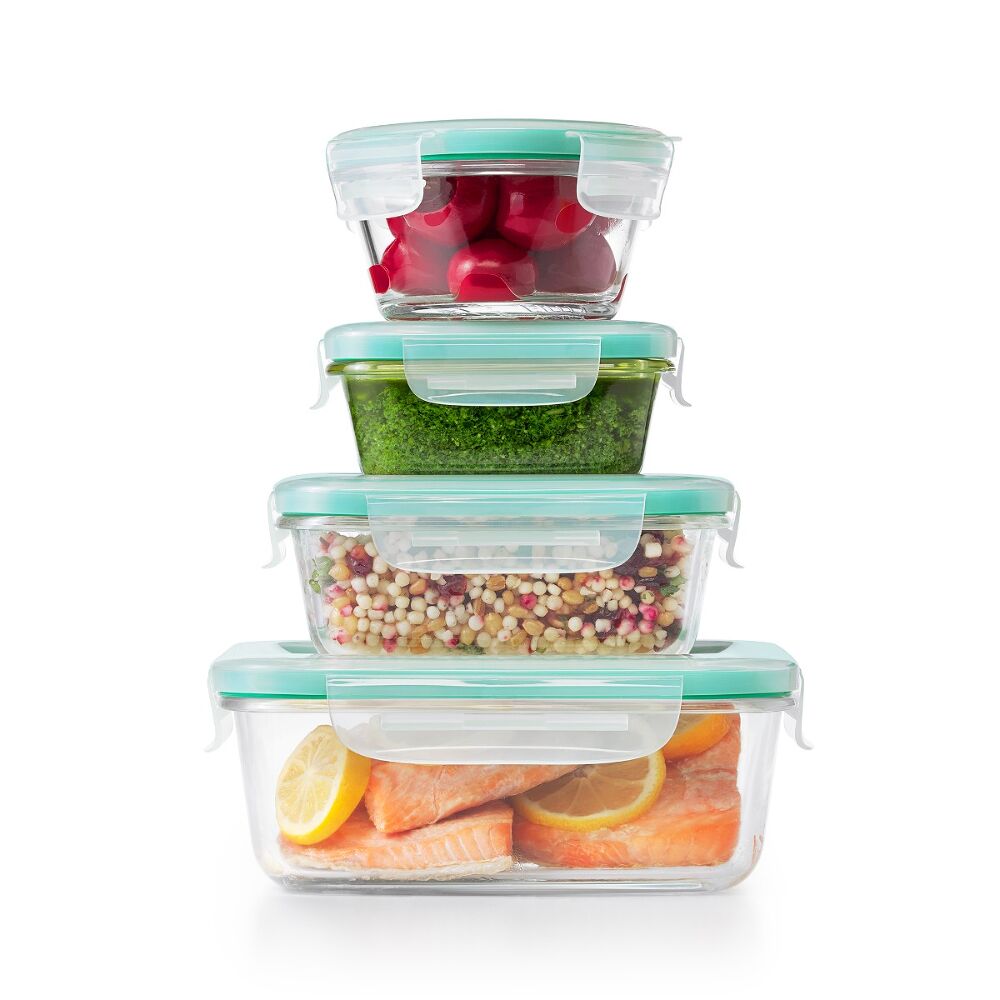 OXO Good Grips 12 Piece Smart Seal Glass Container Set E1