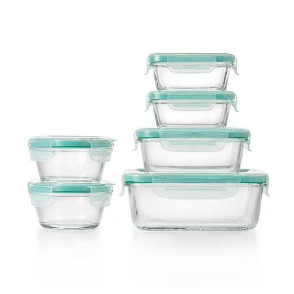 OXO Good Grips 12 Piece Smart Seal Glass Container Set H4