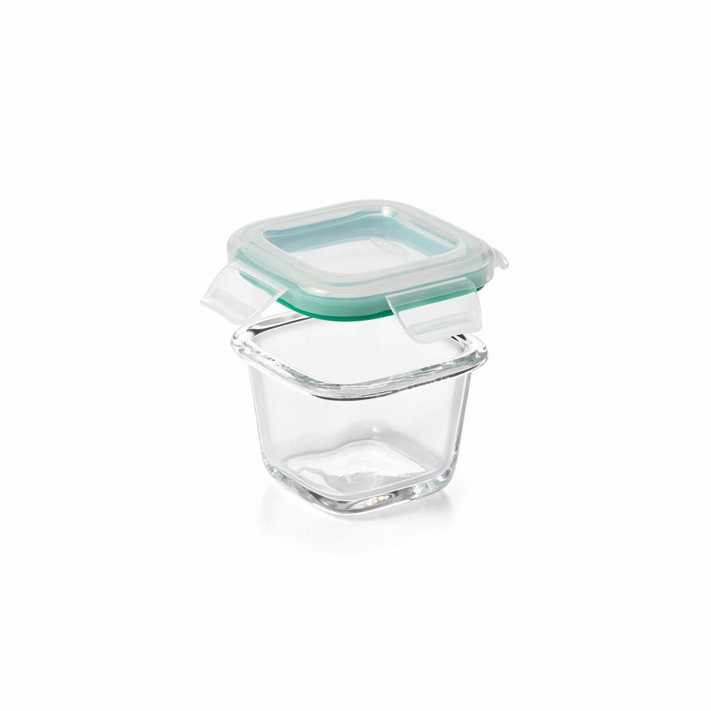 4 Piece Smart Seal Glass Mini Square Container Set L2