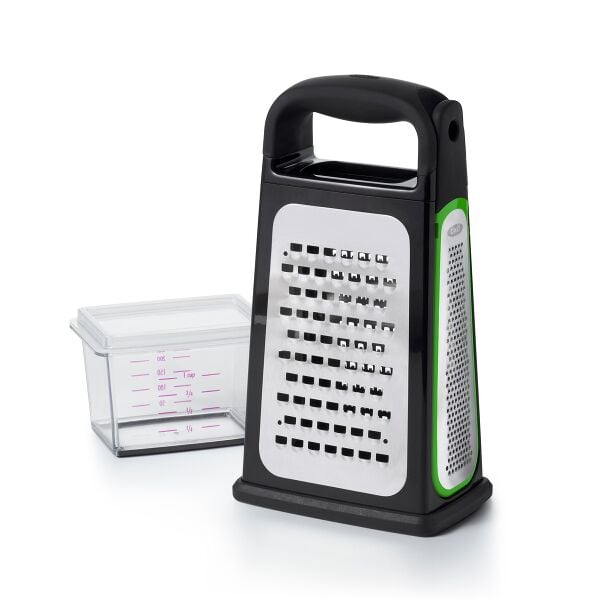 Etched Box Grater With Removable Zester O8